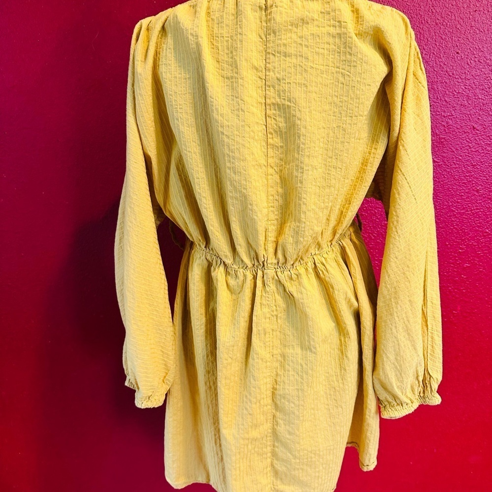 PrettyLittleThings Yellow Mini Dress, Size 10 - Picture 2 of 8